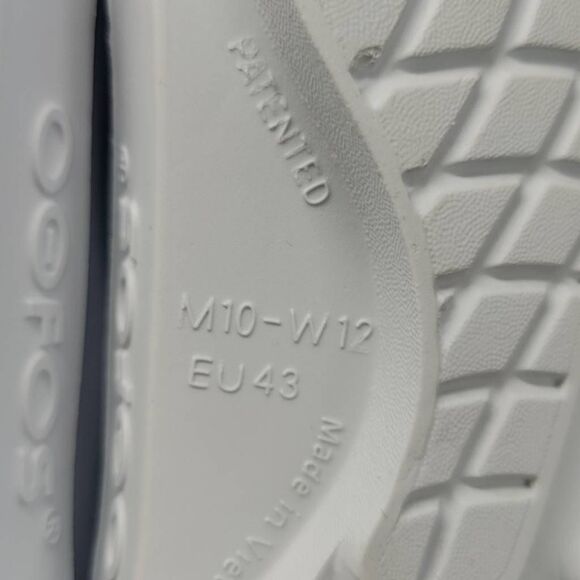 Oofos Oocloog Clogs Recovery Shoes- Mens- Size 10-White-Slip On-Comfort-Sandals - Picture 8 of 12